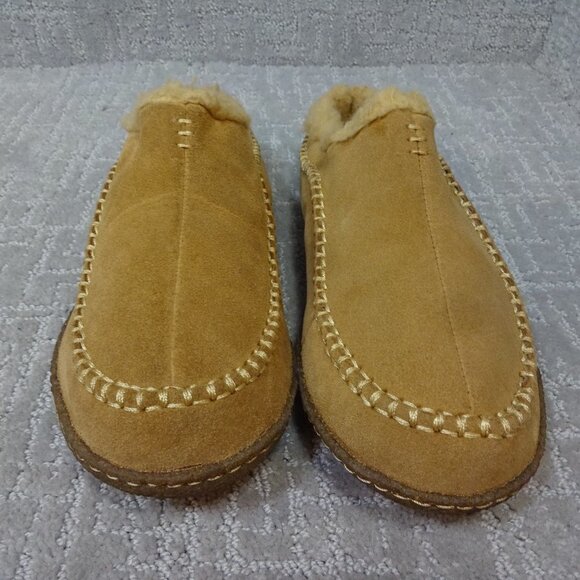 Sorel Falcon Ridge II Mens Size 8 Chestnut Brown Suede Faux Fur Lining Slippers - Picture 2 of 11